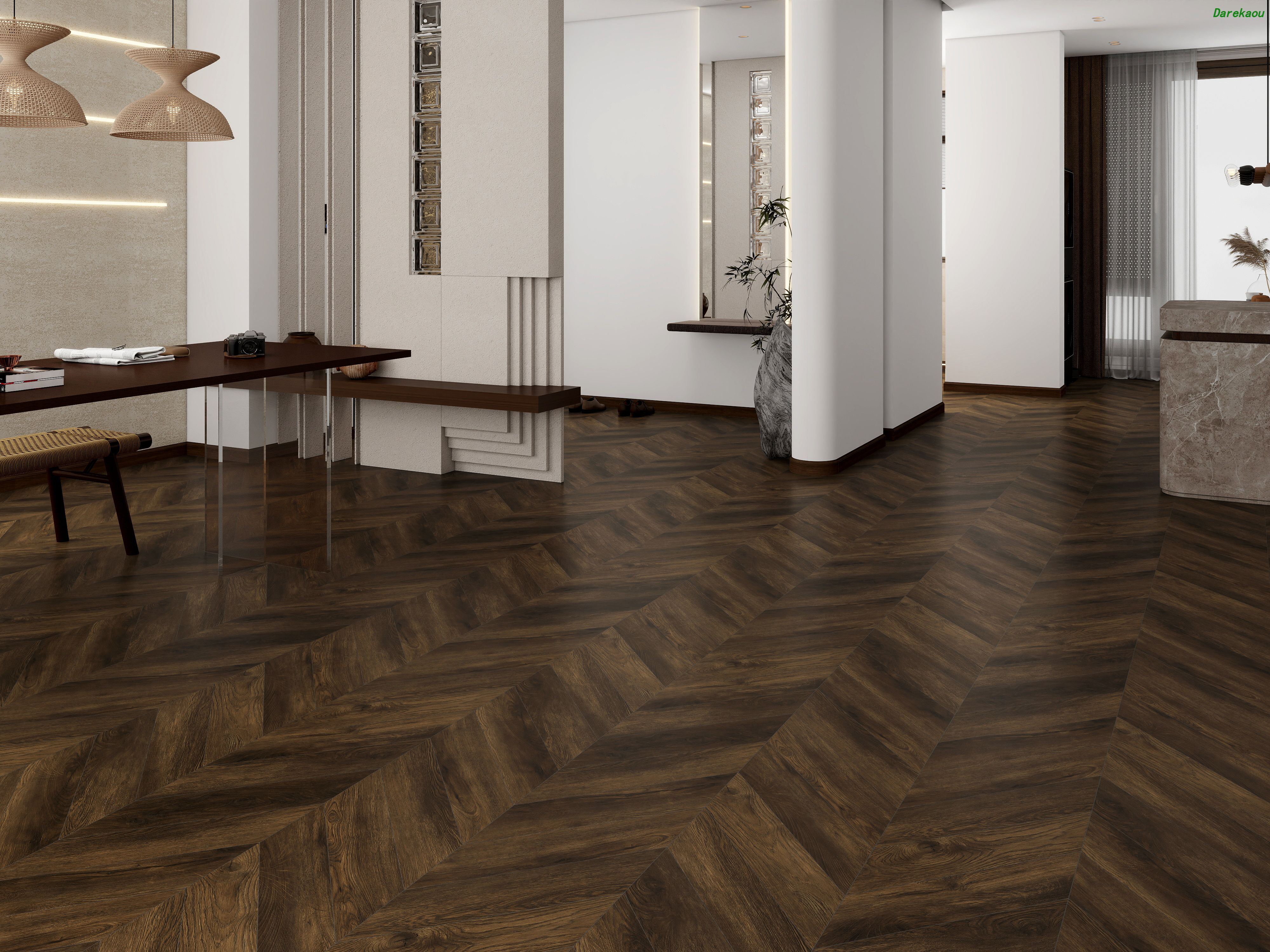 Darekaou Chevron Flooring