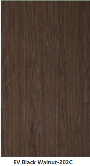 Acoustic Slat Wall Panel - EV Black Walnut-202C