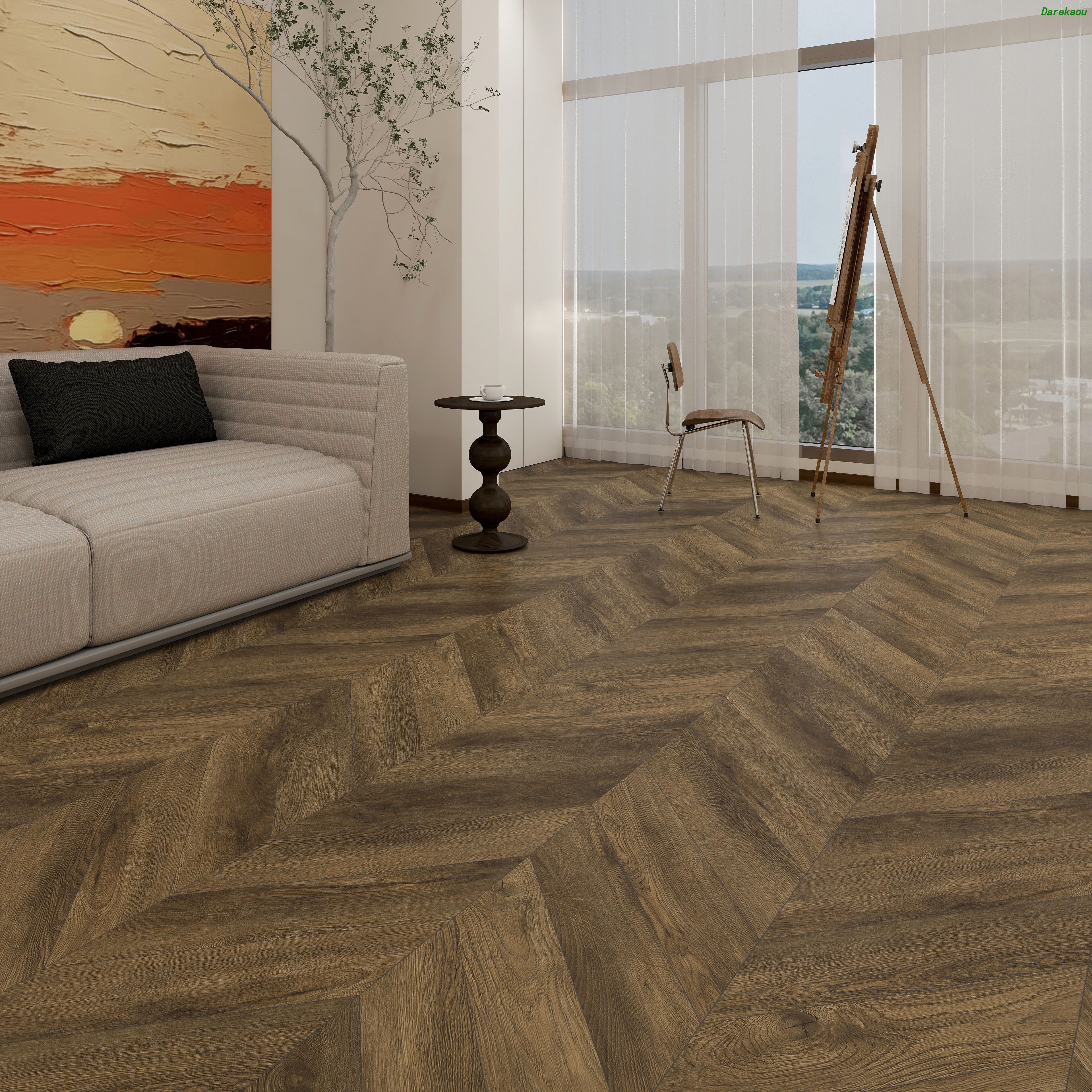 Darekaou Chevron Flooring