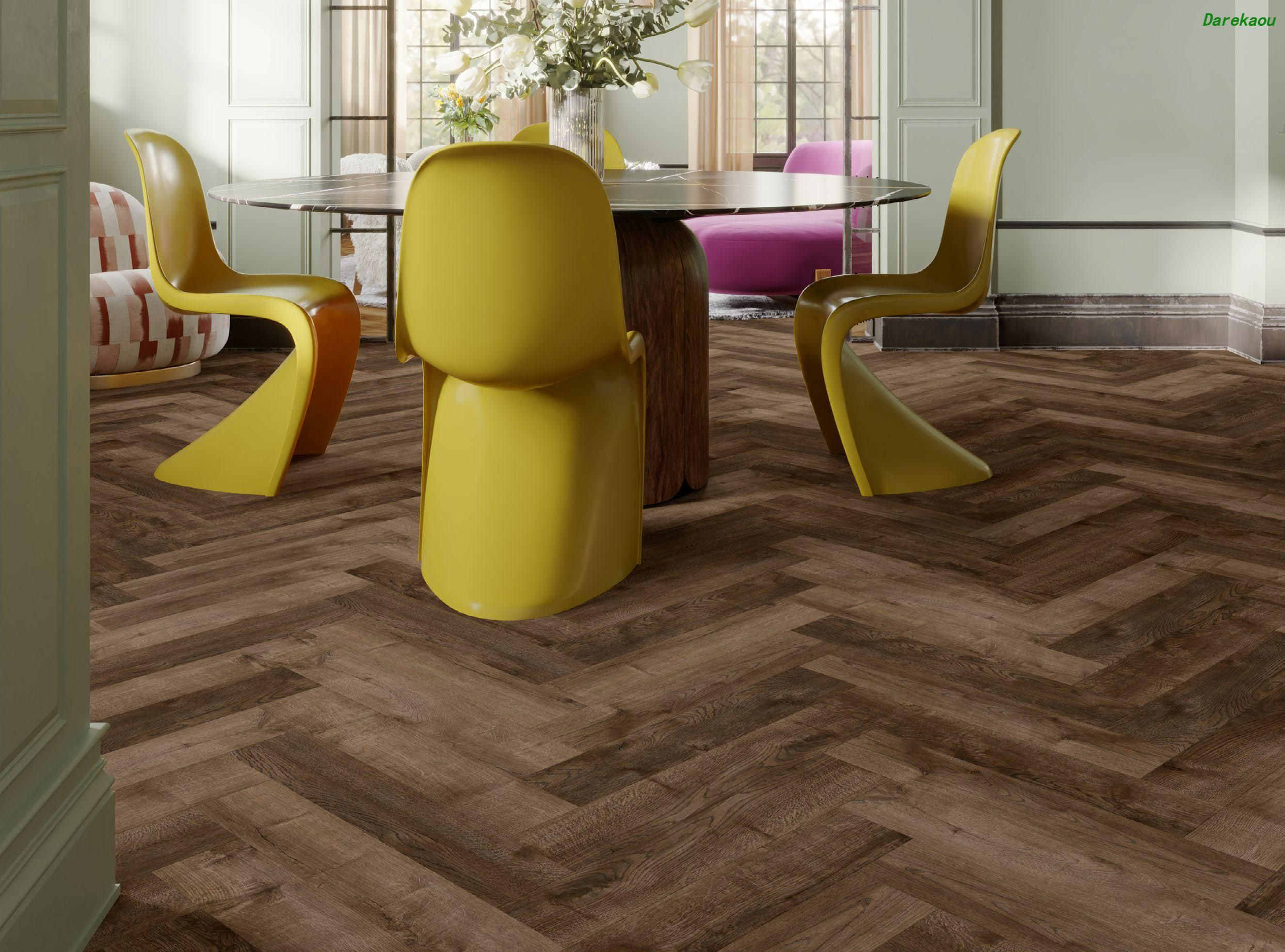 Herringbone LVT Flooring 