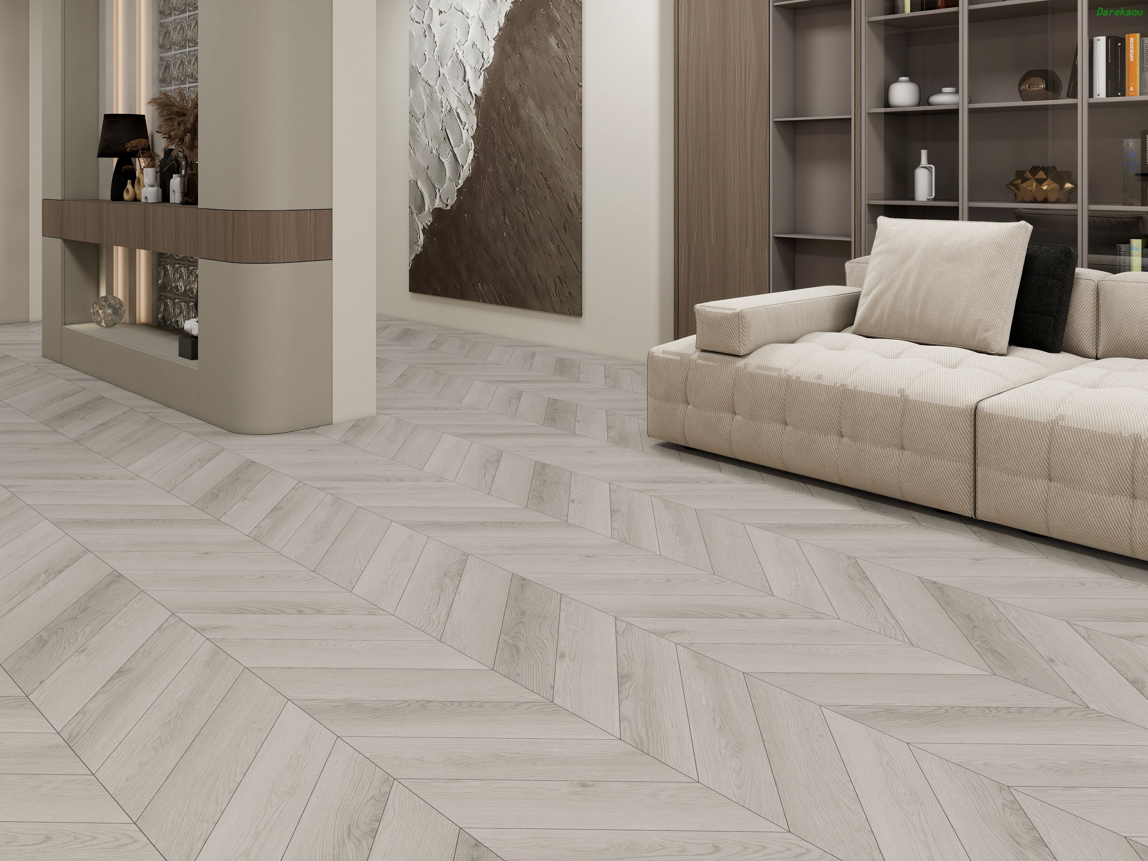 Darekaou Chevron Flooring