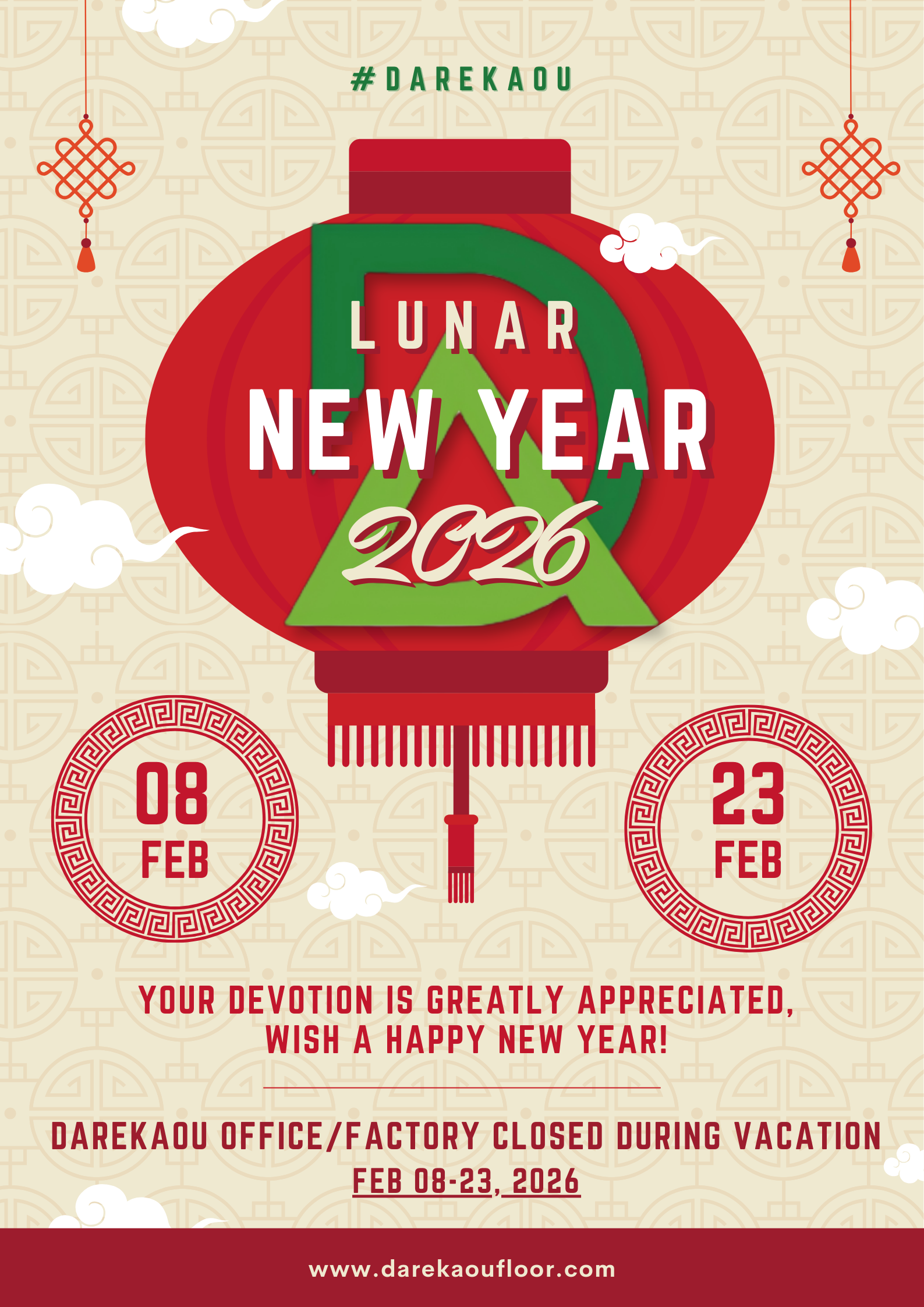 DAREKAOU 2026 NEW YEAR POSTER